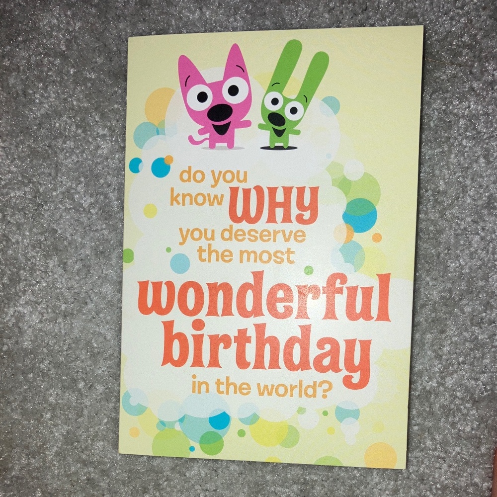hoops&yoyo - You are Wonderful - Birthday Card with Sound